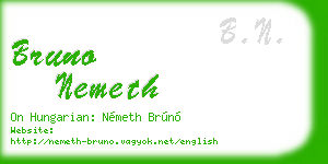bruno nemeth business card